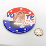 Vintage 1992 Joe Camel “Vote ’92” Parody Campaign Tobacco Button