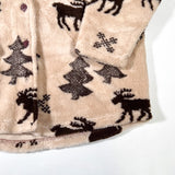 Vintage 90's CDS Moose Tree Fleece Button-Up Jacket