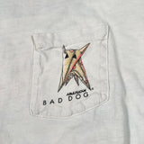 Vintage 80's American Bad Dog Dog Day Afternoon Pocket Graphic T-Shirt
