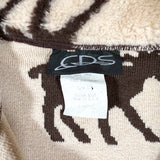 Vintage 90's CDS Moose Tree Fleece Button-Up Jacket