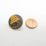 Vintage 70's DEVO Lapel Pin New Wave Band Enamel Logo