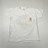 Vintage 80's American Bad Dog Skeleton Pocket Graphic T-Shirt