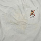 Vintage 80's American Bad Dog Skeleton Pocket Graphic T-Shirt