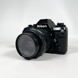 Vintage 1986 Nikon N2020 SLR with AF Nikkor 35–70mm Lens Film Camera