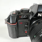 Vintage 1986 Nikon N2020 SLR with AF Nikkor 35–70mm Lens Film Camera