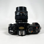 Vintage 1986 Nikon N2020 SLR with AF Nikkor 35–70mm Lens Film Camera