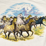 Vintage 1997 Habitat Horses Wrap T-Shirt