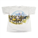 Vintage 1997 Habitat Horses Wrap T-Shirt