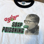 Vintage 2003 A Christmas Story Soap Poisoning Ringer T-Shirt