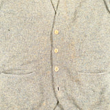 Vintage 60's Wool Cardigan Sweater Vest