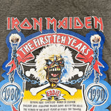 Vintage 1990 Iron Maiden The First Ten Years Chopped Band T-Shirt