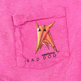 Vintage 80's Bad Dog Professional Couch Surfer Pocket T-Shirt