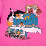 Vintage 80's Bad Dog Professional Couch Surfer Pocket T-Shirt