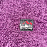Vintage 90's L.L.Bean Outdoors Purple Full-Zip Fleece Sweatshirt
