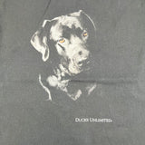 Vintage 90's Duck's Unlimited Black Lab Dog T-Shirt