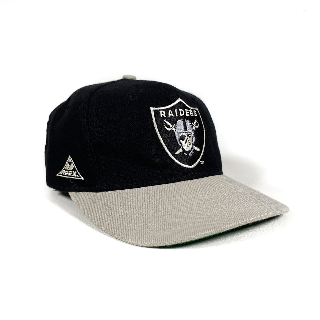 Vintage 90's Oakland Raiders Apex One Spellout Blockhead Hat 