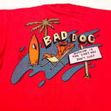 Vintage 80's Bad Dog Anti-Working Surfer Graphic T-Shirt