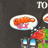 Vintage 90's Amsterdam Sex Smoke Beer Brain Funny T-Shirt