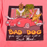 Vintage 80's American Bad Dog "You Can't Argue With a Sick Mind" Graphic T-Shirt
