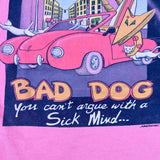 Vintage 80's American Bad Dog "You Can't Argue With a Sick Mind" Graphic T-Shirt