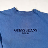 Vintage 90's Guess Jeans U.S.A. Blue Crewneck Sweatshirt
