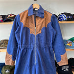 Vintage 80's Youth Bear Women's Denim Western Coveralls