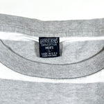 Vintage 90's Land's End Gray Striped Pocket T-Shirt