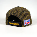 Vintage 90's Pittsburgh Steelers Grid Hat