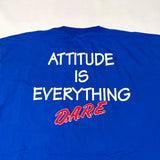 Vintage Y2K D.A.R.E. “Attitude Is Everything” Blue Pocket T-Shirt
