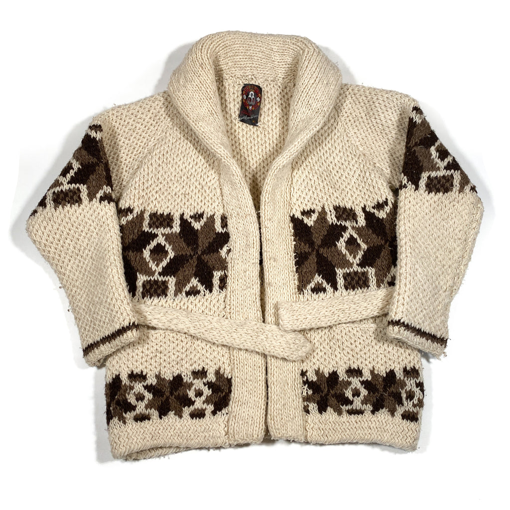 Vintage 70's Angela Campos De Morris Cowichan Sweater 