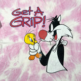 Vintage 90's Looney Tunes Get A Grip Tie Dye T-Shirt