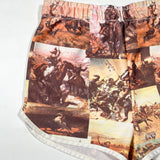 Vintage 70's Sears Western Cowboy Print Running Athletic Shorts