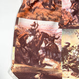 Vintage 70's Sears Western Cowboy Print Running Athletic Shorts