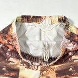 Vintage 70's Sears Western Cowboy Print Running Athletic Shorts