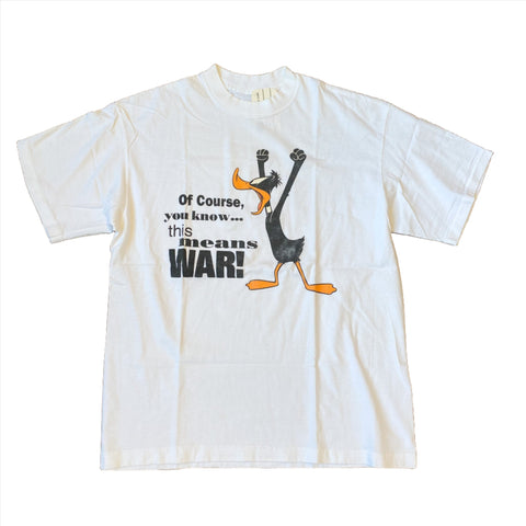 Vintage 90's Daffy Duck This Means War! T-Shirt