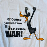 Vintage 90's Daffy Duck This Means War! T-Shirt