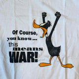 Vintage 90's Daffy Duck This Means War! T-Shirt