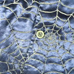 Vintage 90's ODO Spider Web Pattern Satin Button Down Shirt