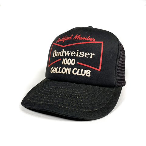 Vintage 80's Budweiser 1000 Gallon Club Member Hat