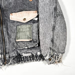 Vintage 80's KISS Patched Canyon River Blues Distressed Jacket