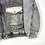 Vintage 80's KISS Patched Canyon River Blues Distressed Jacket
