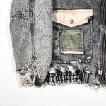 Vintage 80's KISS Patched Canyon River Blues Distressed Jacket