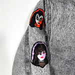 Vintage 80's KISS Patched Canyon River Blues Distressed Jacket