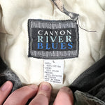 Vintage 80's KISS Patched Canyon River Blues Distressed Jacket