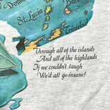 Vintage 90's Shipwreck Rum Caribbean Map Graphic T-Shirt