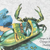Vintage 90's Shipwreck Rum Caribbean Map Graphic T-Shirt