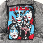 Vintage 80's KISS Patched Canyon River Blues Distressed Jacket