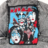 Vintage 80's KISS Patched Canyon River Blues Distressed Jacket