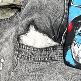 Vintage 80's KISS Patched Canyon River Blues Distressed Jacket
