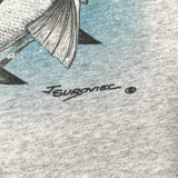 Vintage 90's Suzuki Marine Striped Bass Fishing Graphic T-Shirt